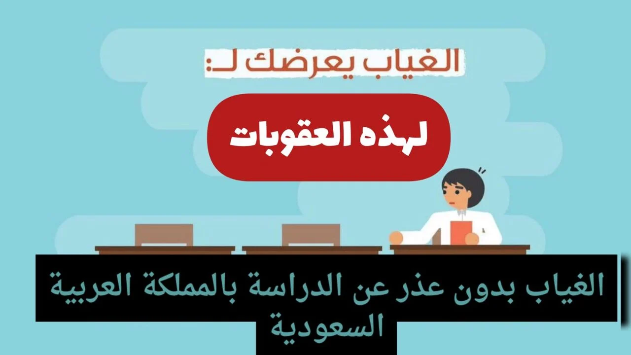 عقوبة الغياب دون عذر في السعودية